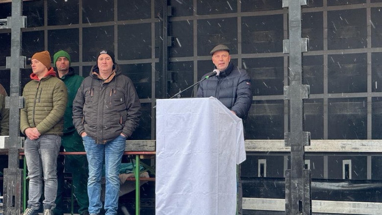 Protestaktion der Landwirtschaft
