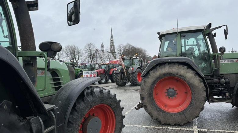 Protestaktion der Landwirtschaft
