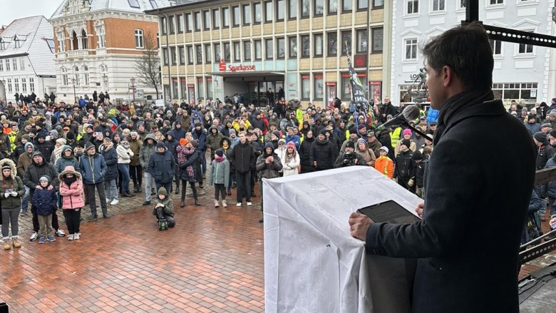 Protestaktion der Landwirtschaft