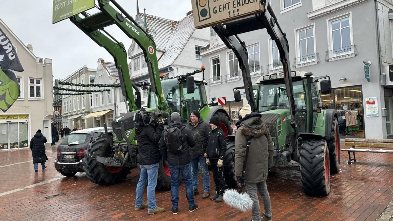Protestaktion der Landwirtschaft