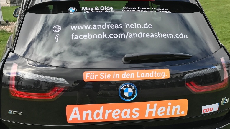 Wahlkampf mit dem BMW i3