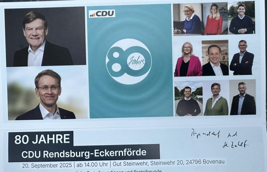 80-jährigen Jubiläum der CDU Rendsburg-Eckernförde