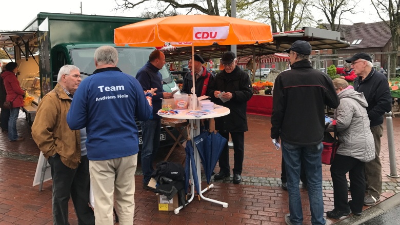 CDU Infostand in Kropp