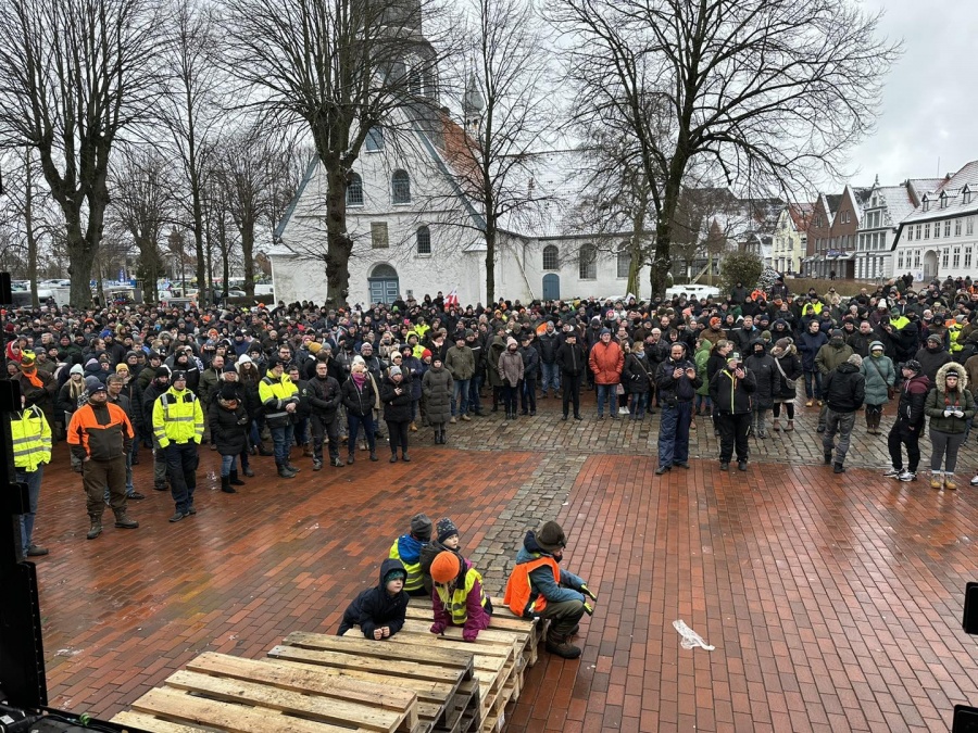 Protestaktion der Landwirtschaft