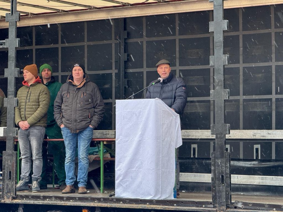 Protestaktion der Landwirtschaft