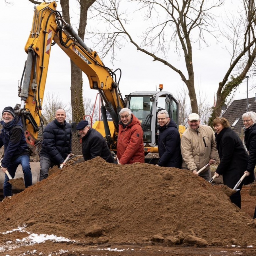 Spatenstich in Kropp