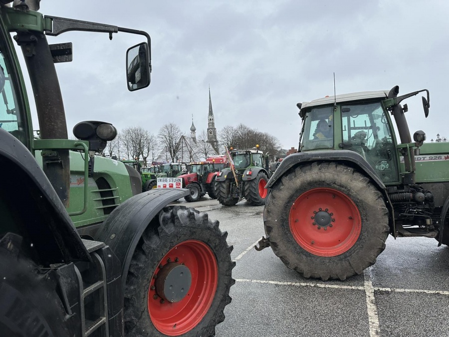 Protestaktion der Landwirtschaft