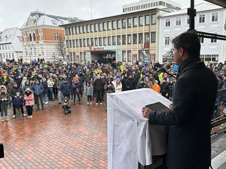 Protestaktion der Landwirtschaft