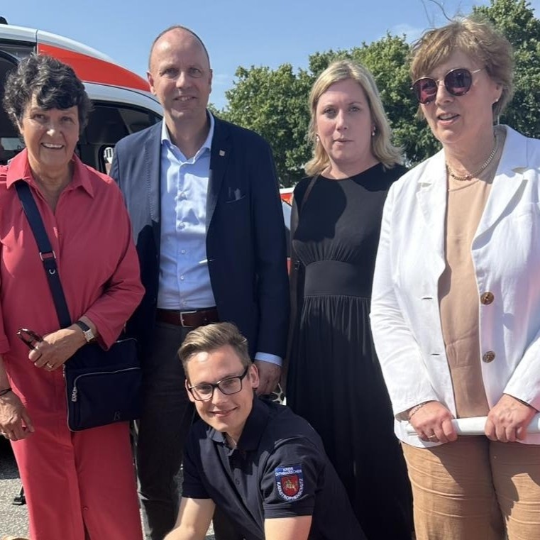 Mit Ute Borwieck-Dethlefs, Thorben Schütt, Wiebke Zweig und Innenministerin Dr. Sabine Sütterlin-Waack
