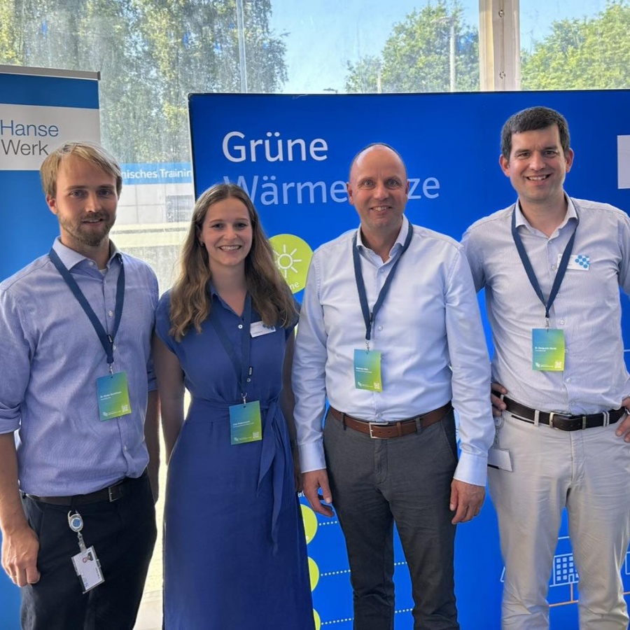 Mit Dr. Malte Hinrichsen, Lisa Hebenstreit und Dr. Benjamin Merkt von SH-Netz.