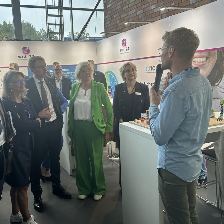 An einem Stand der rund 600 Aussteller