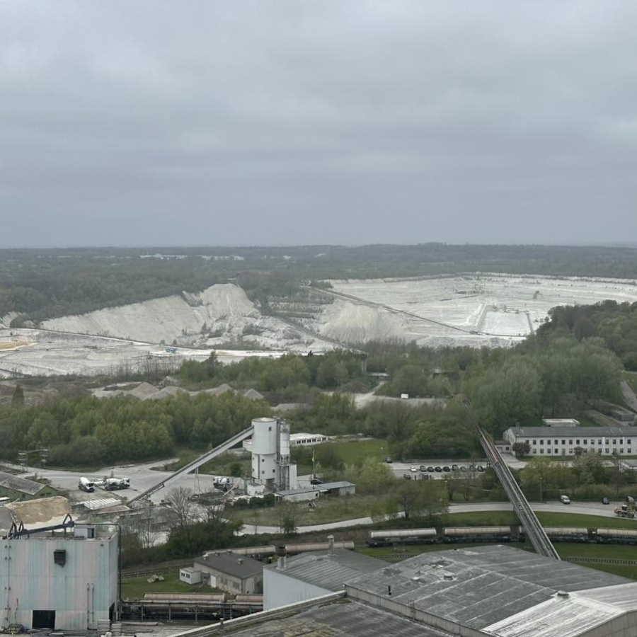 Ausblick auf Zementproduktion