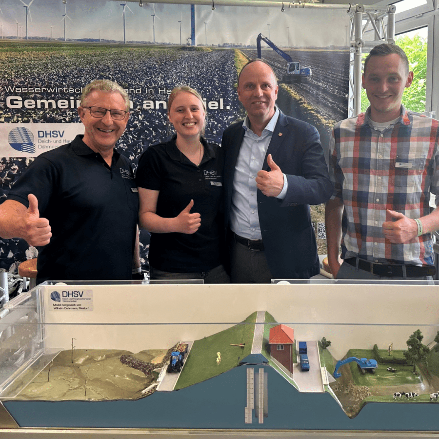 Am Stand des Deich- und Hauptsielverbands