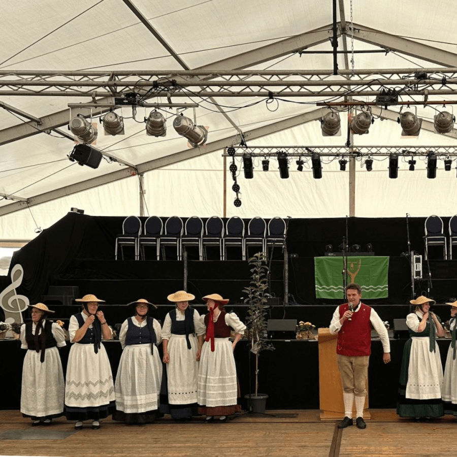 Gute Stimmung im Festzelt