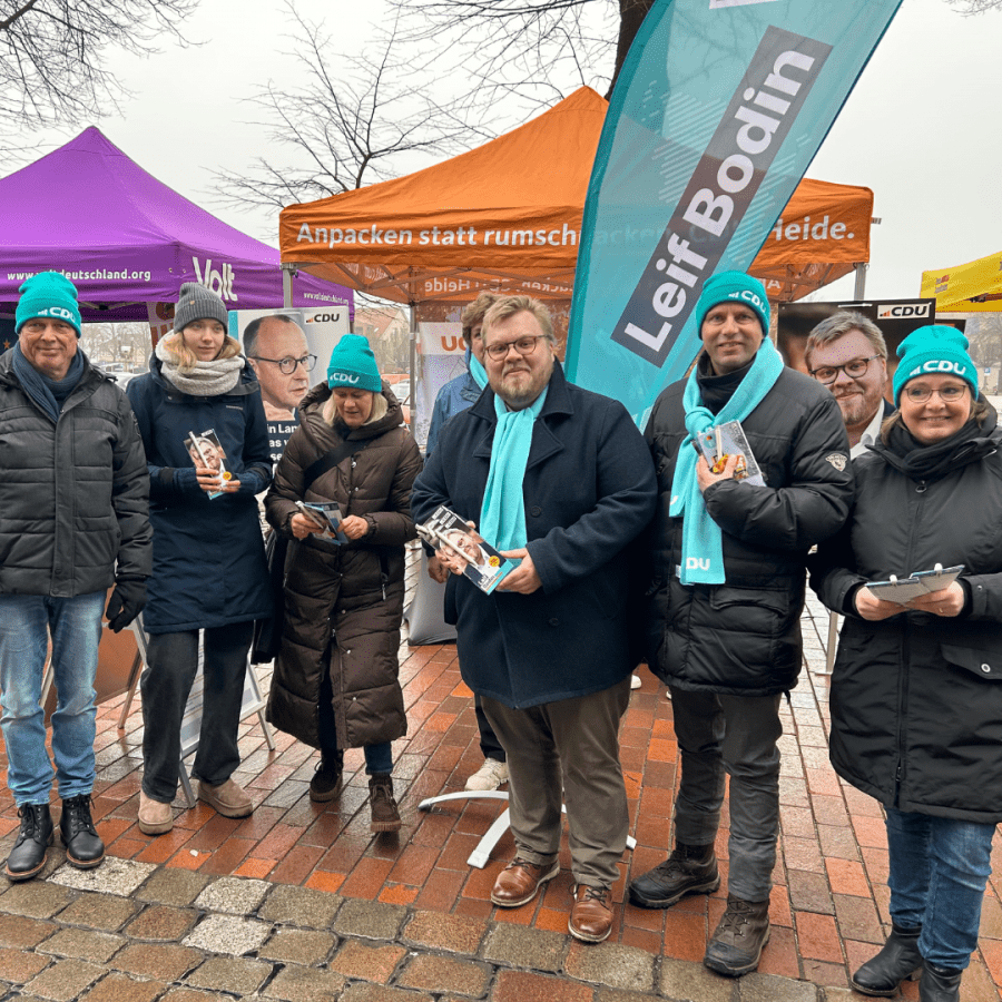 Marktstand in Heide