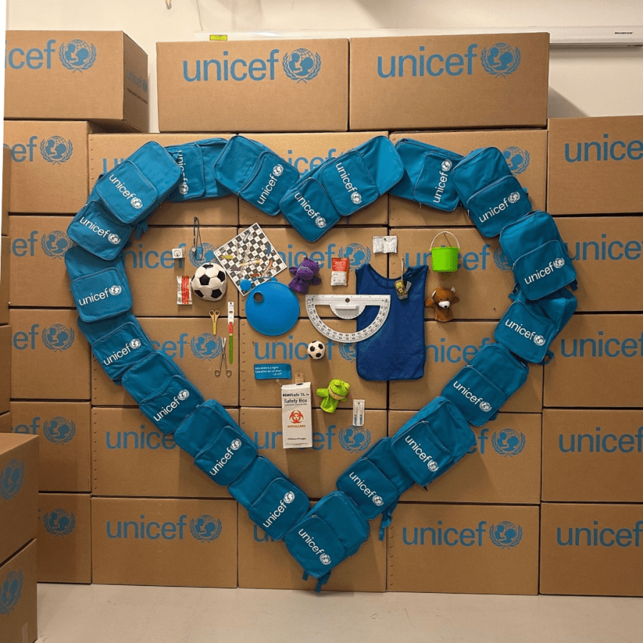 Besichtigung des UNICEF-Lagers/ Warehouse
