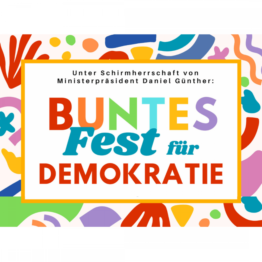Buntes Fest für Demokratie