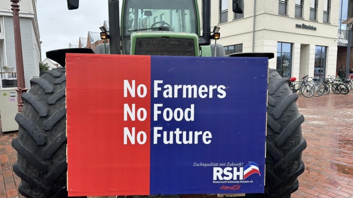 Protestaktion der Landwirtschaft