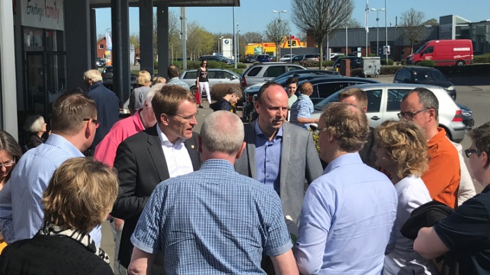 Daniel Günther bei Edeka 