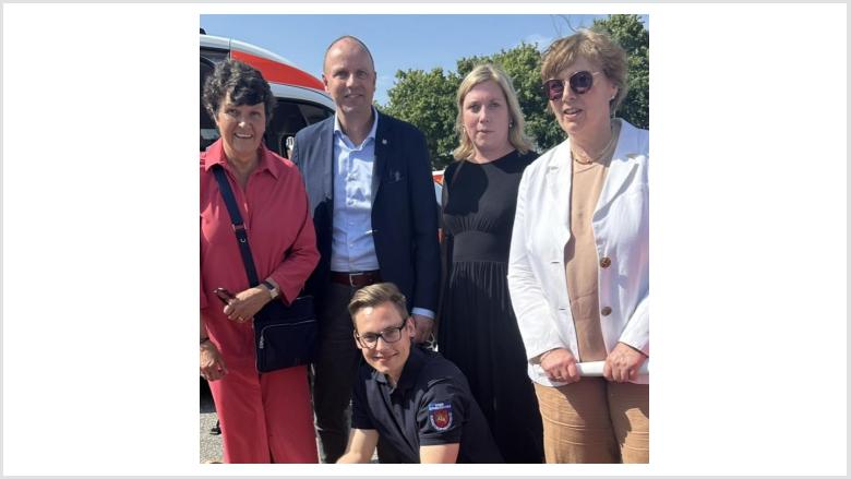 Mit Ute Borwieck-Dethlefs, Thorben Schütt, Wiebke Zweig und Innenministerin Dr. Sabine Sütterlin-Waack