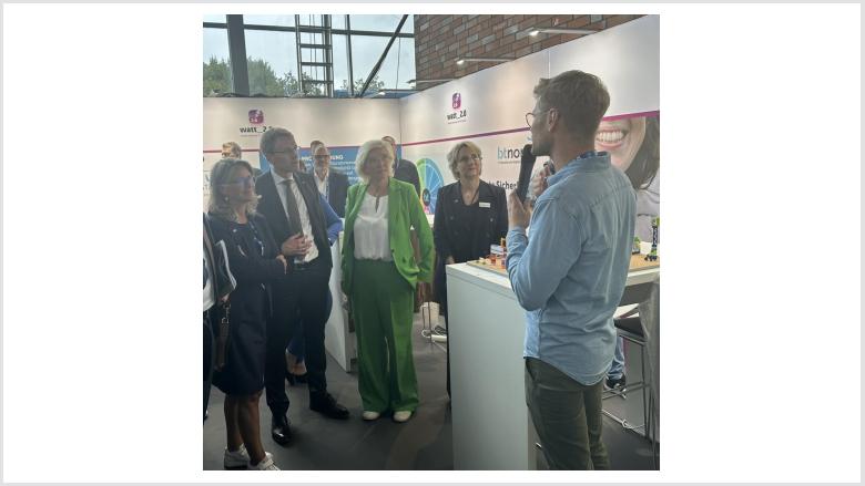 An einem Stand der rund 600 Aussteller