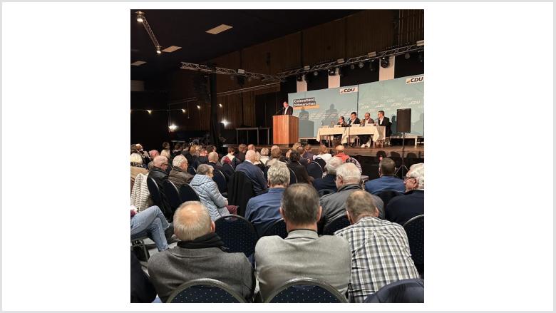 Wahlkreismitgliederversammlung in der Eiderlandhalle