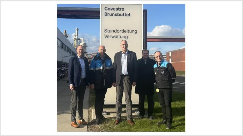 Bei Covestro mit Dr. Rainer Bruns und Rolf Heinrich Schlüter