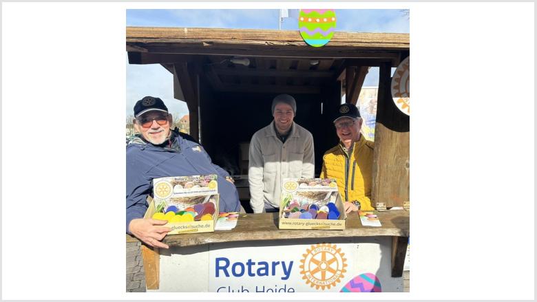 Osterlotterie „Glücksei“, des Rotary Club Heide