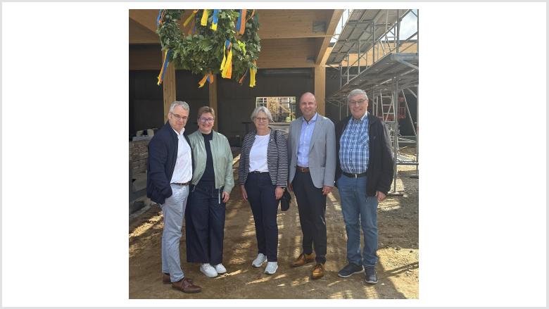 Richtfest der neuen Mehrzweckhalle in Kropp