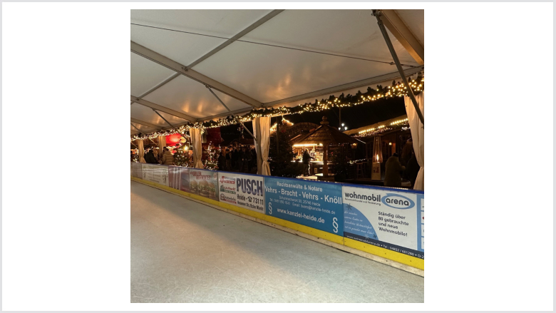 Eisbahn in Heide