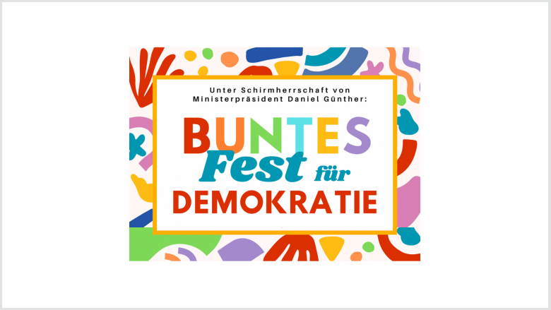 Buntes Fest für Demokratie
