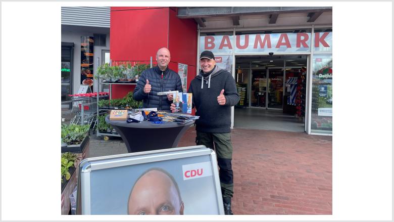 Stand bei Nahkauf in Treia