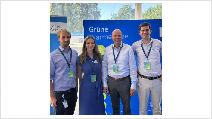 Mit Dr. Malte Hinrichsen, Lisa Hebenstreit und Dr. Benjamin Merkt von SH-Netz.