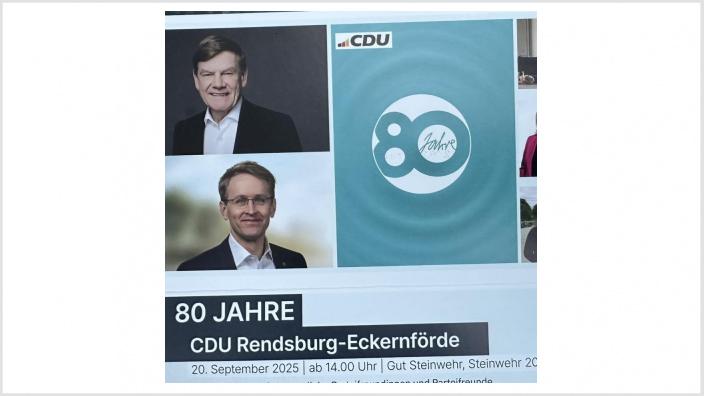 80-jährigen Jubiläum der CDU Rendsburg-Eckernförde