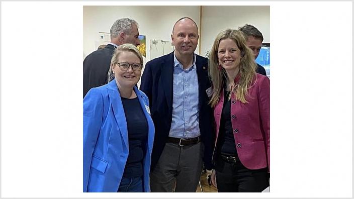 Mit Rixa Kleinschmidt und Cornelia Schmachtenberg