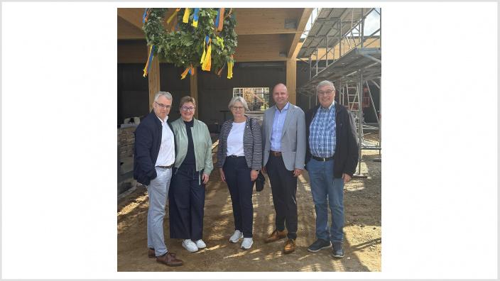 Richtfest der neuen Mehrzweckhalle in Kropp