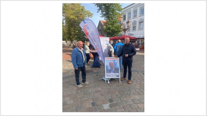 Infostand in Heide